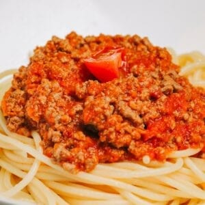 Esparguete Bolonhesa 100% carne de vaca